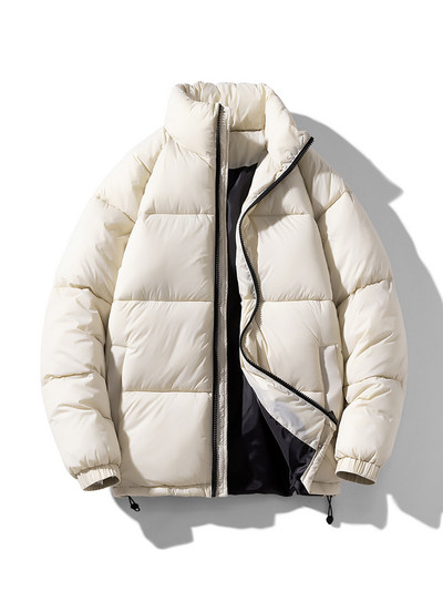 Novi zimski kaput iz 2023., muška deblja, ležerna parka, uski kroj, vodootporan, topli kaput sa samostojećim ovratnikom