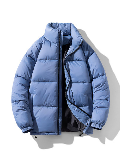 Novi zimski kaput iz 2023., muška deblja, ležerna parka, uski kroj, vodootporan, topli kaput sa samostojećim ovratnikom