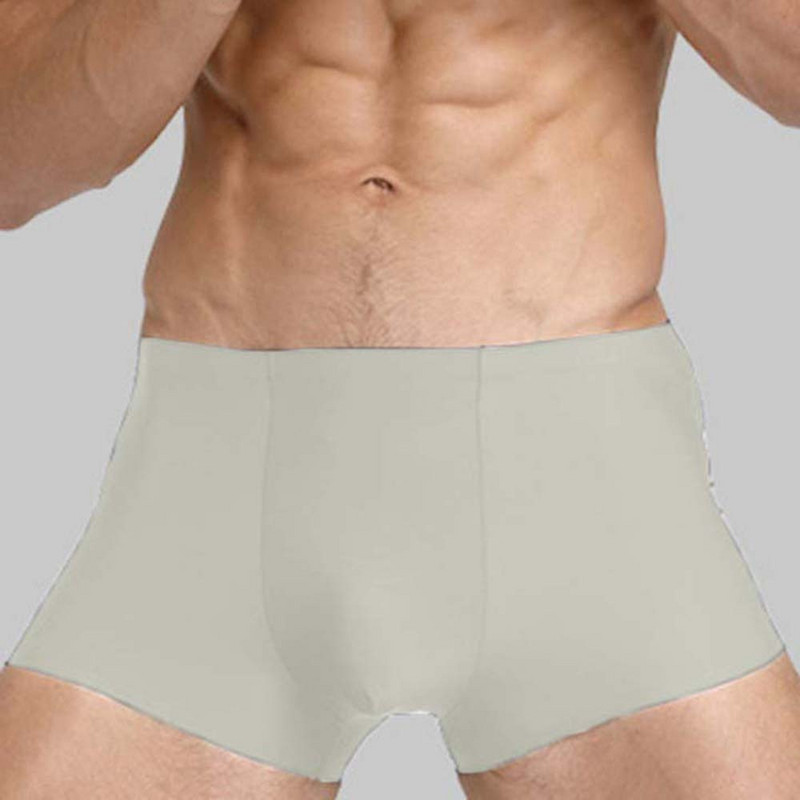 Meeste poksija lühike õmblusteta aluspesu, meeste aluspüksid, meeste lühikesed bokserid, seksikad läbipaistvad üliõhukesed jääsiidist aluspesu