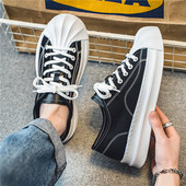 Pánske plátené topánky s okrúhlou špičkou na platforme a šnurovaním, ležérne, protišmykové a dezodorujúce, módne a pohodlné, všestranné, trendy, pánske topánky