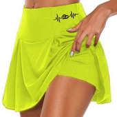 Γυναικείες 2 σε 1 Τένις Πισινό Scrunch Φούστες για τρέξιμο Quick Dry Fake φούστα Sexy Gym Workout Κοντό παντελόνι Yoga Κοντό φόρεμα