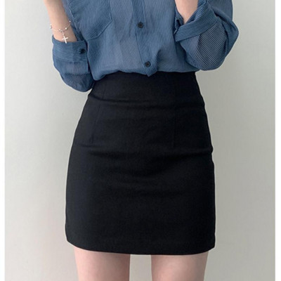 Μίνι Φούστες Γυναικείες Μασίφ Bodycon Minimlaist Elegant Official 3 Χρώματα Feminino Fashion Leisure Temperament Basic Summer OL Faldas