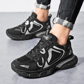 Adidași, ușoare, respirabili, pantofi pentru bărbați, pantofi de mers pentru bărbați, pantofi de sport ocazional, încălțăminte, pentru bărbați, cu platformă groasă, 2023