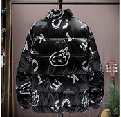 Madinga juoda parka plius dydžio 5XL vyriška striukė 2023 m. žieminė striukė su gobtuvu, vyriška, blizgi, atspari vėjui, šilti viršutiniai drabužiai, gatvės drabužiai