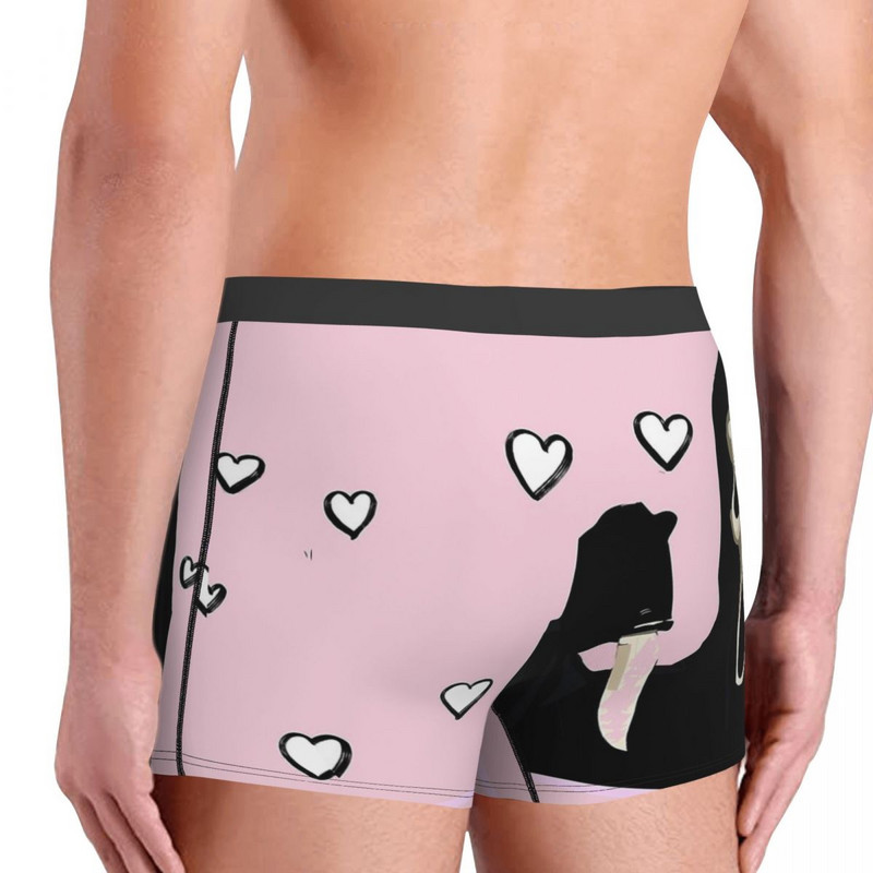 Pink Ghost Face Scream Sidney Prescott Film Σώβρακο Βαμβακερό εσώρουχο Ανδρικά εσώρουχα αεριζόμενα σορτς μπόξερ