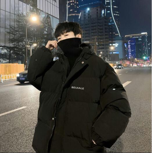 Pánske zimné parky s kapucňou, teplá voľná vetrovka, termo pánska prešívaná bunda, vrchné oblečenie, univerzálne, kórejské, trendy 8251649