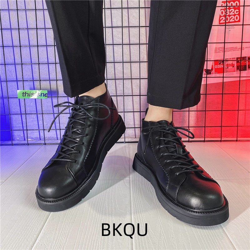 Pantofi cu instrumente pentru bărbați Cizme înalte Varf rotund Moda confortabilă Respirabil Rezistent la uzură În aer liber Casual Pantofi cu platformă Tendință