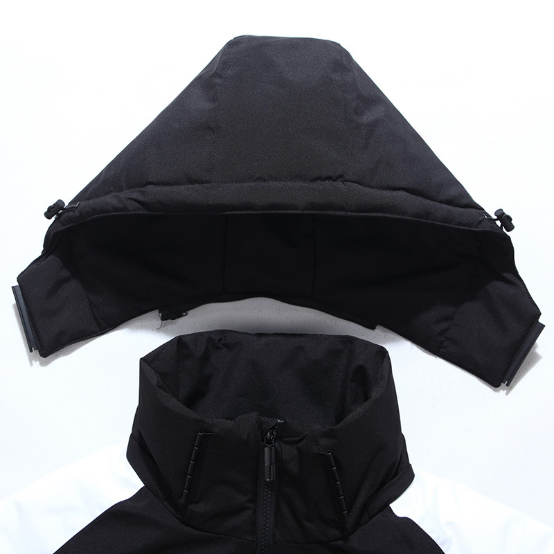 2023 Jachetă puf mozaic de iarnă pentru bărbați, jachete îngroșate, calde, în aer liber, pentru bărbați, rezistente la vânt, din puf de rață alb, haine parka ținute