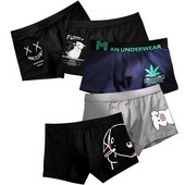 boxers ανδρικά πολυτελή Βαμβακερά μποξεράκια Ανδρικά εσώρουχα Cartoon εμπριμέ σώβρακα ανδρικά εσώρουχα Pure Breathable για άνδρες
