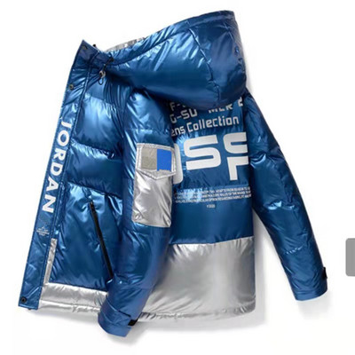 2023, noi, din piele strălucitoare, pentru bărbați, jachetă de iarnă, caldă, parka ocazională, îmbrăcăminte de toamnă, impermeabilă, cu guler, haină cu glugă.