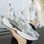 Muške cipele Mrežaste prozračne ležerne cipele 2023 Nove muške tenisice na vezanje Lagane tenisice za hodanje na otvorenom Cipele s platformom