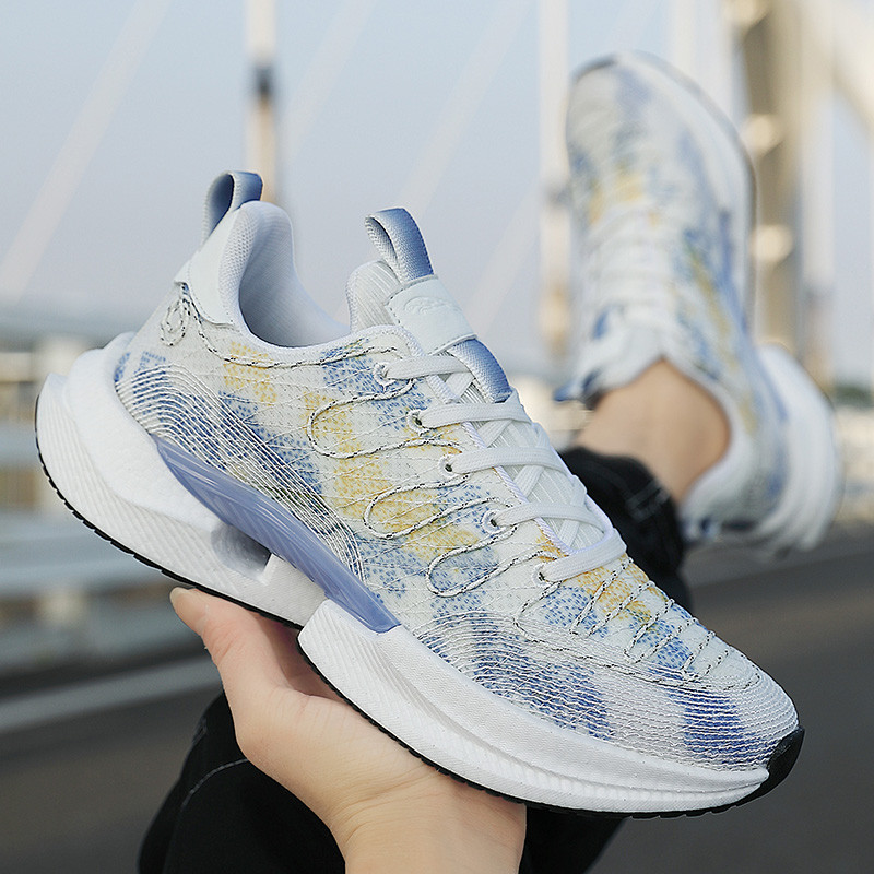 Muške cipele Mrežaste prozračne ležerne cipele 2023 Nove muške tenisice na vezanje Lagane tenisice za hodanje na otvorenom Cipele s platformom