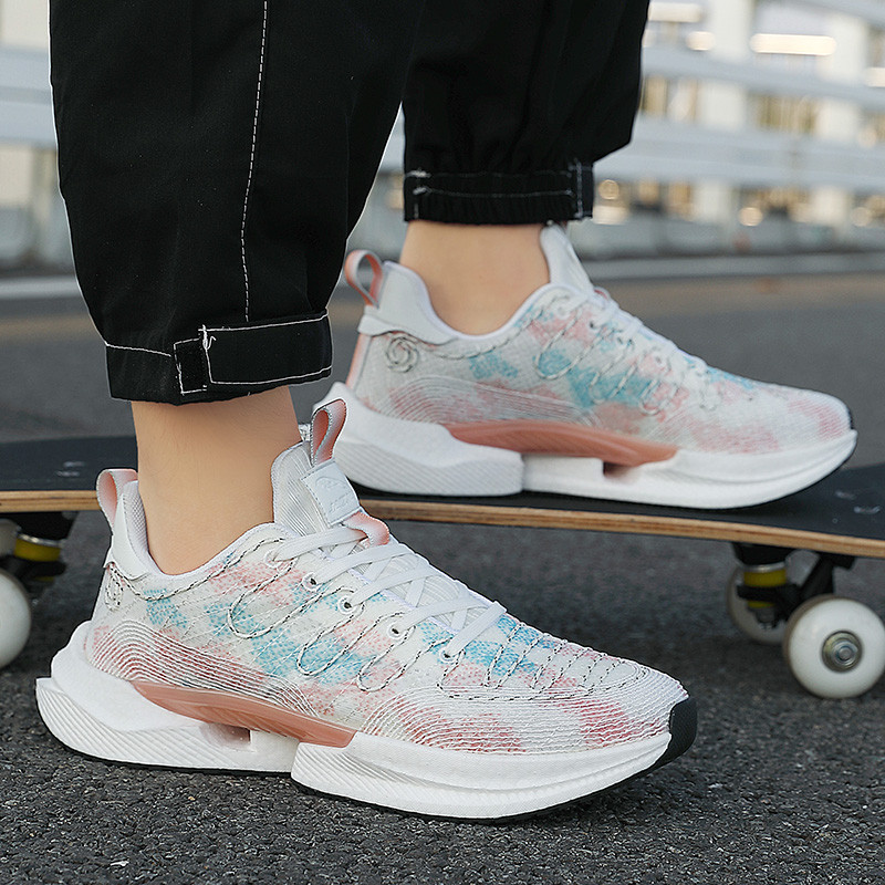 Muške cipele Mrežaste prozračne ležerne cipele 2023 Nove muške tenisice na vezanje Lagane tenisice za hodanje na otvorenom Cipele s platformom