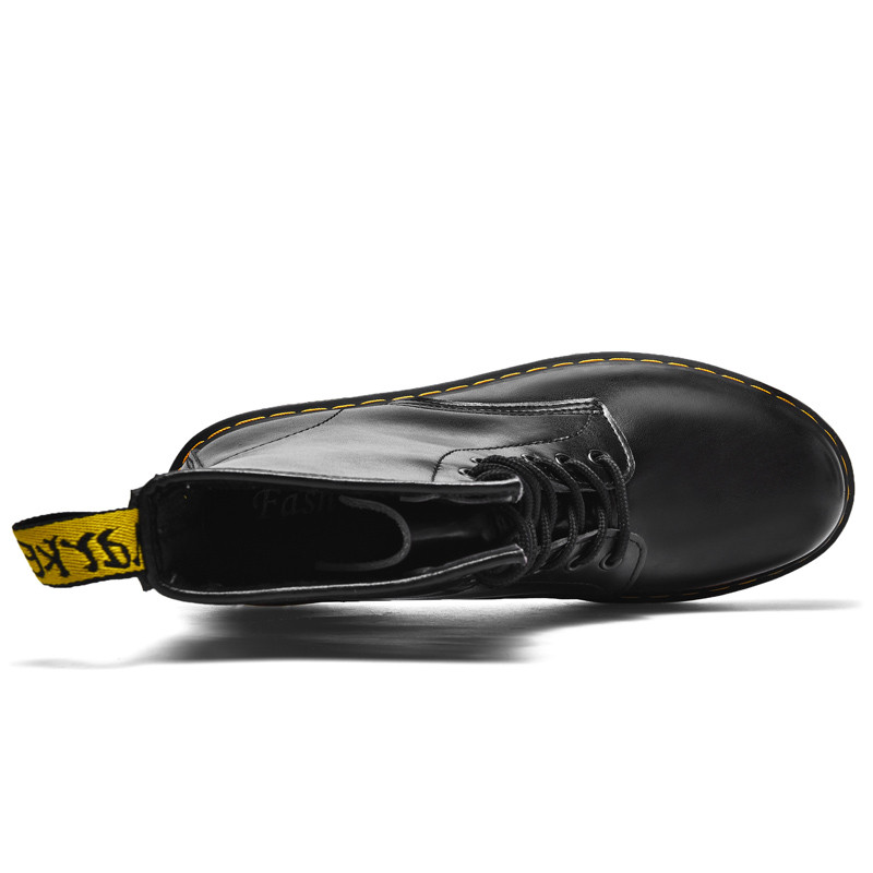 Kvalitetne muške čizme od kože Martens Ženske gležnjače Trendi muške kožne čizme Motociklističke cipele s debelim potplatom