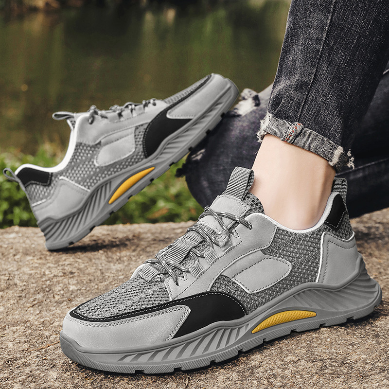 Vyriški laisvalaikio sportbačiai Kvėpuojantys vaikščiojimo sportiniai batai 2023 m. Vyriški batai Madingi lauko batai Tvirtai vyriški batai
