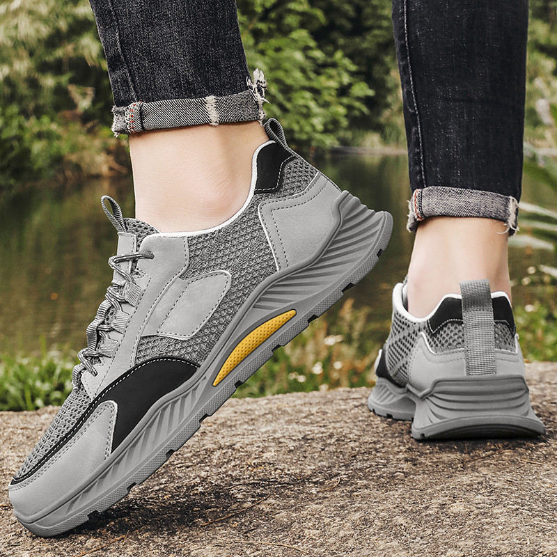 Vyriški laisvalaikio sportbačiai Kvėpuojantys vaikščiojimo sportiniai batai 2023 m. Vyriški batai Madingi lauko batai Tvirtai vyriški batai