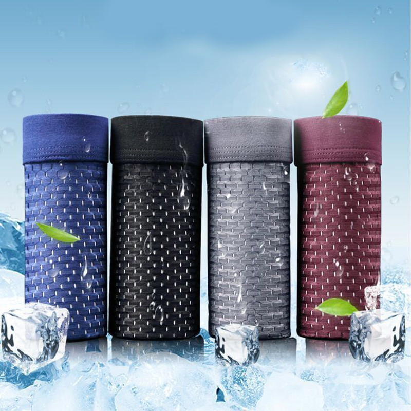 Ανδρικά εσώρουχα καλοκαιρινά αναπνέοντα γρήγορα και μαλακά εσώρουχα Μεταξωτά λεπτά σέξι μπόξερ εσώρουχα για άνδρες L-4XL Ropa Interior Hombres