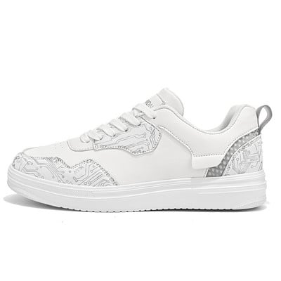 Pánske pohodlné ploché topánky s mäkkou podrážkou 2023, jednofarebné, protišmykové, odolné proti opotrebovaniu, pohodlné šnurovacie ležérne športové topánky