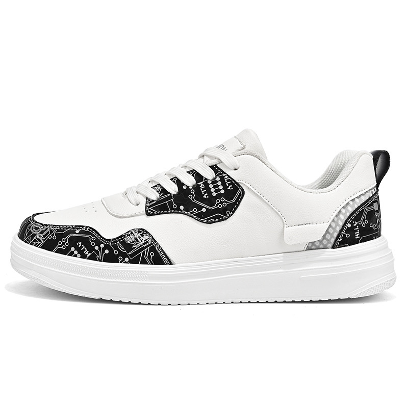 Pánske pohodlné ploché topánky s mäkkou podrážkou 2023, jednofarebné, protišmykové, odolné proti opotrebovaniu, pohodlné šnurovacie ležérne športové topánky