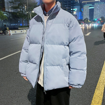 KAPMENTS Y2k Harajuku Solid Warm Winter Puffer Jacket 2023 Парки Windbreakers Японско улично облекло Корейска мода Bubble Coat