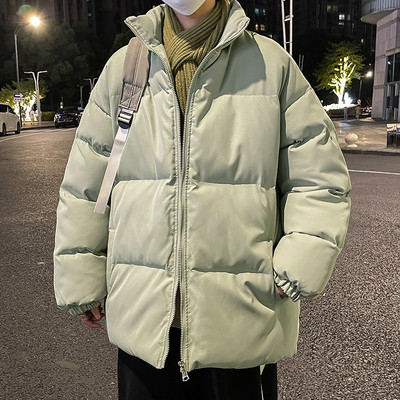 KAPMENTS Y2k Harajuku Solid Warm Winter Puffer Jacket 2023 Parkas Windbreakers Japanese Streetwear Κορεάτικο παλτό με φούσκα μόδας