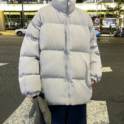 KAPMENTS Y2k Harajuku Solid Warm Winter Puffer Jacket 2023 Parkas Windbreakers Japanese Streetwear Κορεάτικο παλτό με φούσκα μόδας
