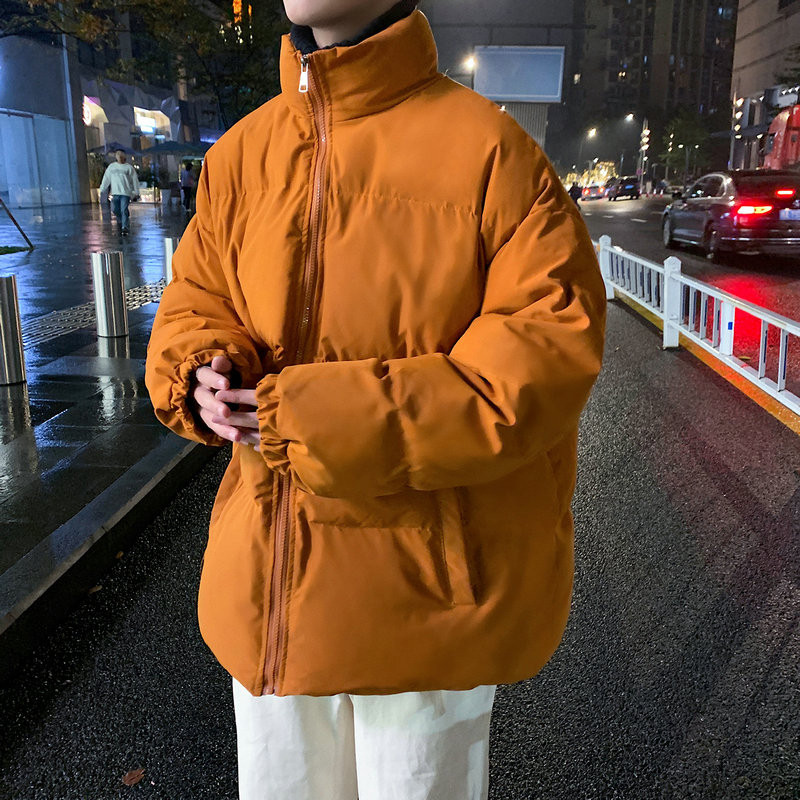 KAPMENTS Y2k Harajuku Solid Warm Winter Puffer Jacket 2023 Parkas Windbreakers Japanese Streetwear Κορεάτικο παλτό με φούσκα μόδας