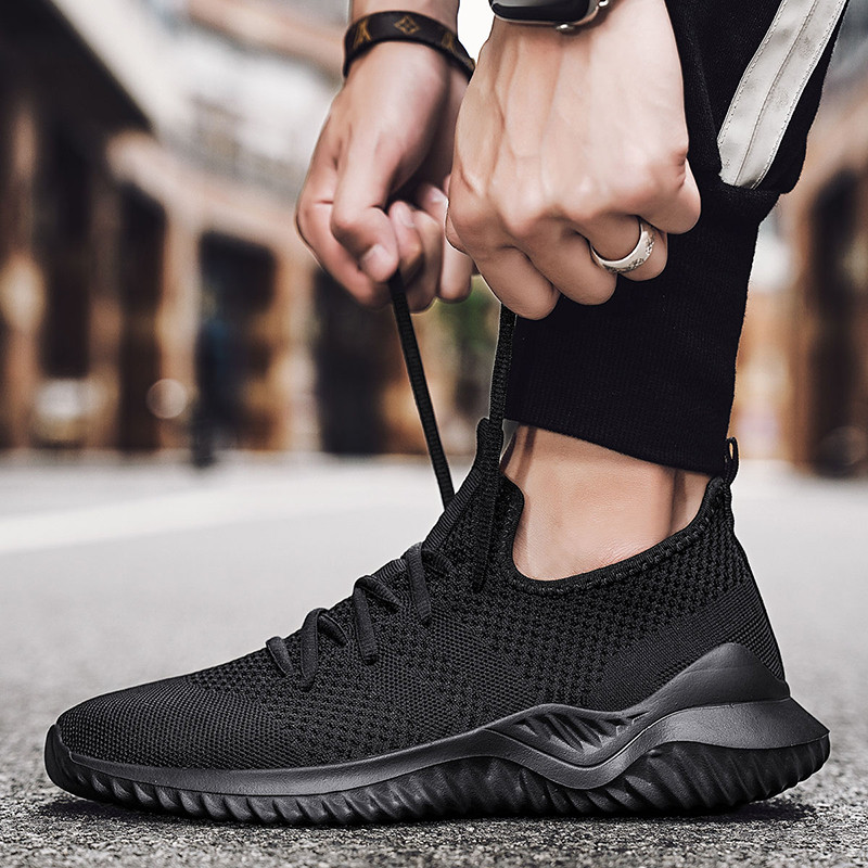 Pantofi vulcanizați pentru bărbați, solidi, pantofi de mers, ușoare, respirabile, plasă, ocazional, jogging, sală, alergare, pantofi pentru bărbați