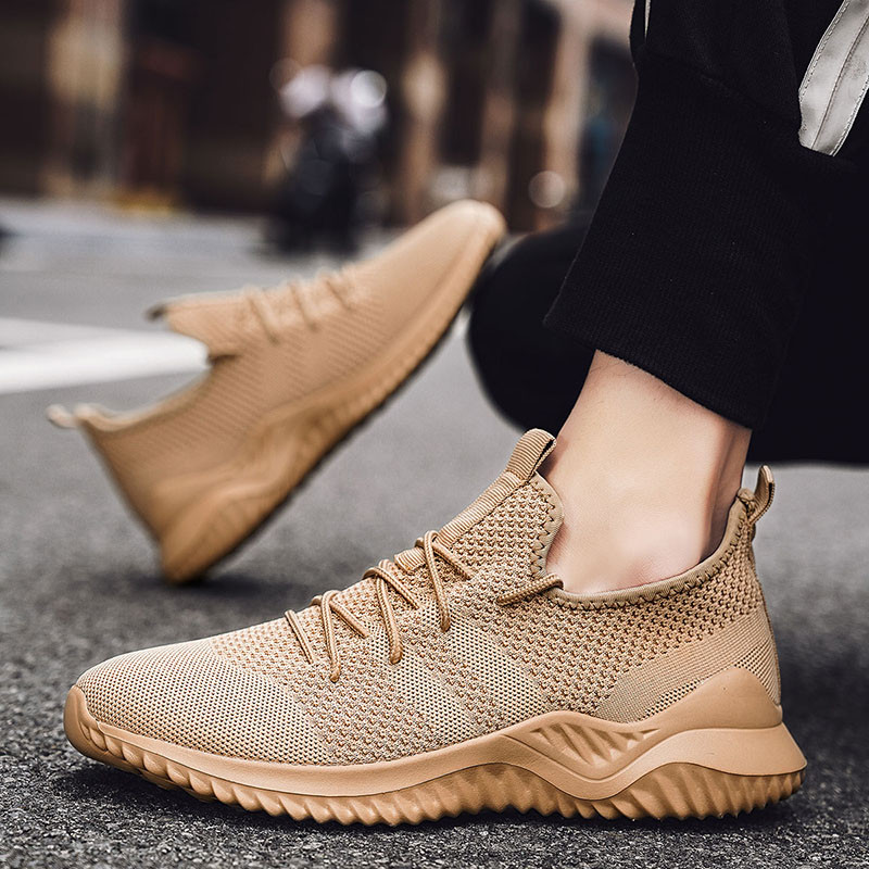 Pantofi vulcanizați pentru bărbați, solidi, pantofi de mers, ușoare, respirabile, plasă, ocazional, jogging, sală, alergare, pantofi pentru bărbați
