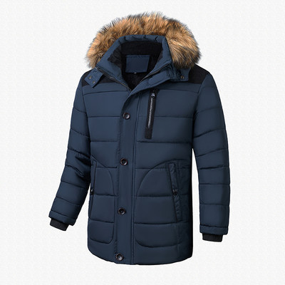 Parka de iarnă pentru bărbați, 2021, nou anti-vânt, parka groasă, jachetă pentru bărbați, la modă de toamnă, guler de blană, cu glugă, parka casual pentru bărbați