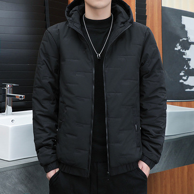 Muške zimske parke Tople jakne Muški kaputi s kapuljačom Modni uski muški parki Ležerna vanjska odjeća s kapuljačom otporna na vjetar Odjeća marke