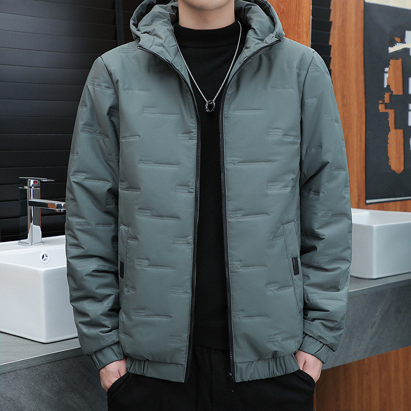 Parka de iarnă pentru bărbați Jachete calde Paltoane pentru bărbați cu glugă la modă Slim Fit Parka pentru bărbați ocazional îmbrăcăminte exterioară cu glugă, rezistentă la vânt