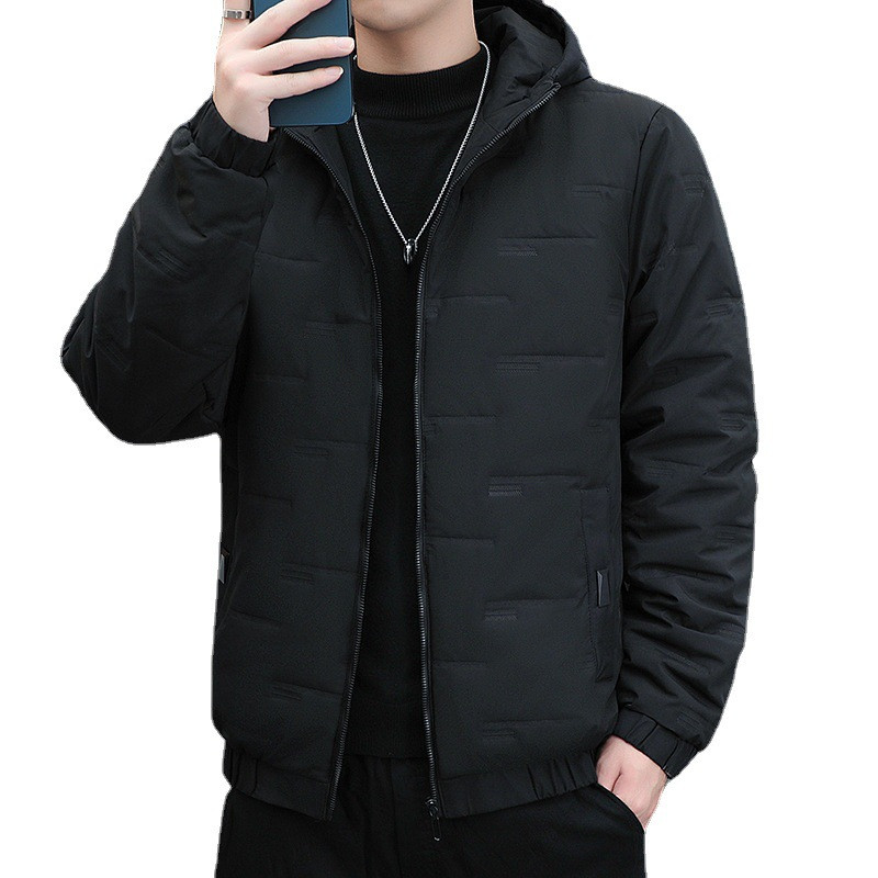 Parka de iarnă pentru bărbați Jachete calde Paltoane pentru bărbați cu glugă la modă Slim Fit Parka pentru bărbați ocazional îmbrăcăminte exterioară cu glugă, rezistentă la vânt