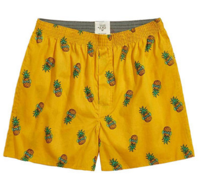 M-XL Lenjerie de corp pentru bărbați Boxer pantaloni scurți Boxer pentru bărbați Chiloți de dormit din bumbac Imprimați largi Îmbrăcăminte confortabilă Chiloți Lenjerie de corp