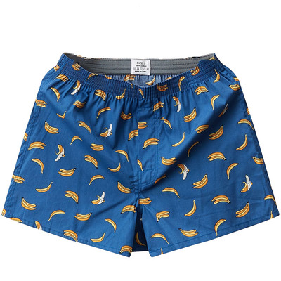 M-XL Lenjerie de corp pentru bărbați Boxer pantaloni scurți Boxer pentru bărbați Chiloți de dormit din bumbac Imprimați largi Îmbrăcăminte confortabilă Chiloți Lenjerie de corp