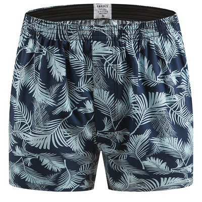 M-XL Lenjerie de corp pentru bărbați Boxer pantaloni scurți Boxer pentru bărbați Chiloți de dormit din bumbac Imprimați largi Îmbrăcăminte confortabilă Chiloți Lenjerie de corp