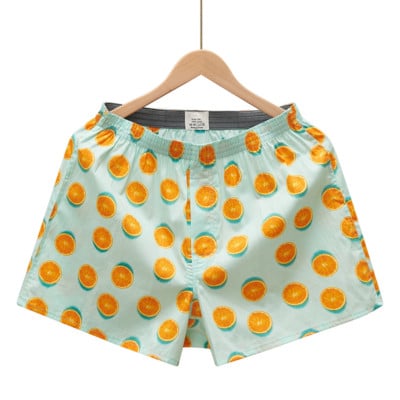 M-XL Lenjerie de corp pentru bărbați Boxer pantaloni scurți Boxer pentru bărbați Chiloți de dormit din bumbac Imprimați largi Îmbrăcăminte confortabilă Chiloți Lenjerie de corp