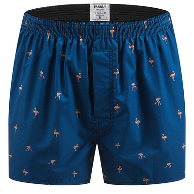 M-XL Lenjerie de corp pentru bărbați Boxer pantaloni scurți Boxer pentru bărbați Chiloți de dormit din bumbac Imprimați largi Îmbrăcăminte confortabilă Chiloți Lenjerie de corp
