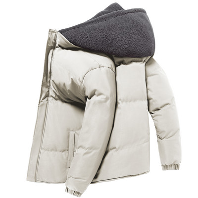 Φθινοπωρινά ανδρικά ανδρικά κουκούλα με κουκούλα μόδας ψεύτικο παλτό δύο τεμαχίων αντιανεμικό ζεστό μπουφάν Ανδρικά μονόχρωμα μπουφάν Parka Patchwork