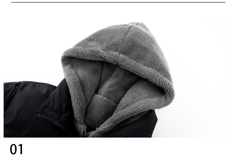 Φθινοπωρινά ανδρικά ανδρικά κουκούλα με κουκούλα μόδας ψεύτικο παλτό δύο τεμαχίων αντιανεμικό ζεστό μπουφάν Ανδρικά μονόχρωμα μπουφάν Parka Patchwork