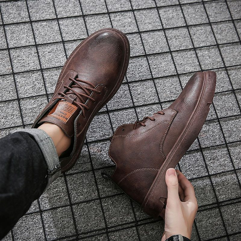 Pánske Martinské čižmy, letné, tenké, priedušné, nový trend, vintage čižmy, vysoké, retro, plus zamatové, ležérne pánske čižmy