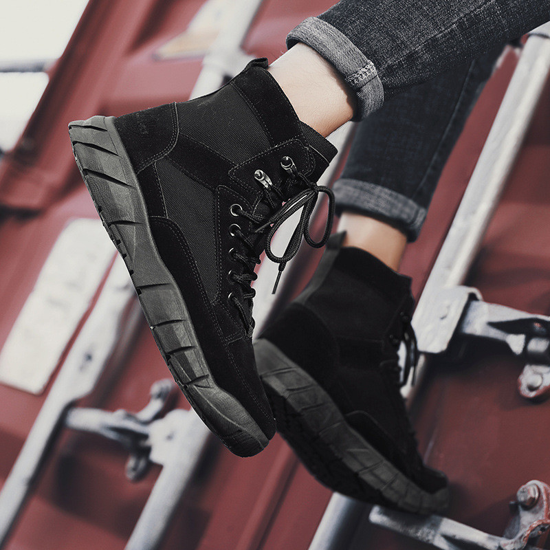 Cizme militare Cizme de deșert pentru bărbați Commando Cizme Martin Trend pentru bărbați Cizme pentru instrumente de exterior pentru bărbați Cizme înalte de bumbac Cizme militare pentru bărbați