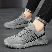 Ανδρικά καθημερινά αθλητικά παπούτσια Νέα βουλκανιζέ Παπούτσια αναπνεύσιμα αθλητικά παπούτσια για περπάτημα Προπονητής τένις εξωτερικού χώρου Hard-wearing Zapatos Para Hombres