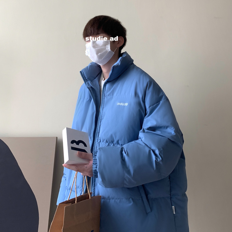 Thicken Ανδρικά Χειμερινά Μπουφάν και Παλτό Harajuku Windbreaker Oversize με επένδυση Parkas Ρούχα S-XXL