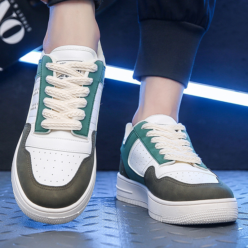 Pánske topánky 2023 Jarná a jesenná móda so sieťovinou, ploché šnurovanie, ležérne, outdoorové, protišmykové, priedušné, všestranné, pánske tenisky