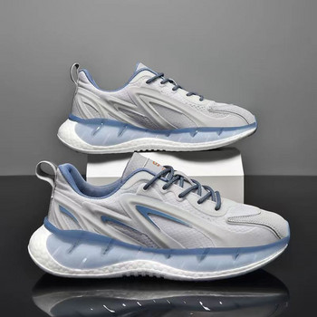 Baasploa Модни обувки за ходене за мъже 2023 Мъжки дизайнерски кожени леки маратонки с връзки Мъжки спортни обувки на открито Тенис