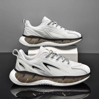 Baasploa Módne turistické topánky pre mužov 2023 Pánske dizajnérske kožené ľahké tenisky so šnurovaním Pánske outdoorové športové topánky Tenis