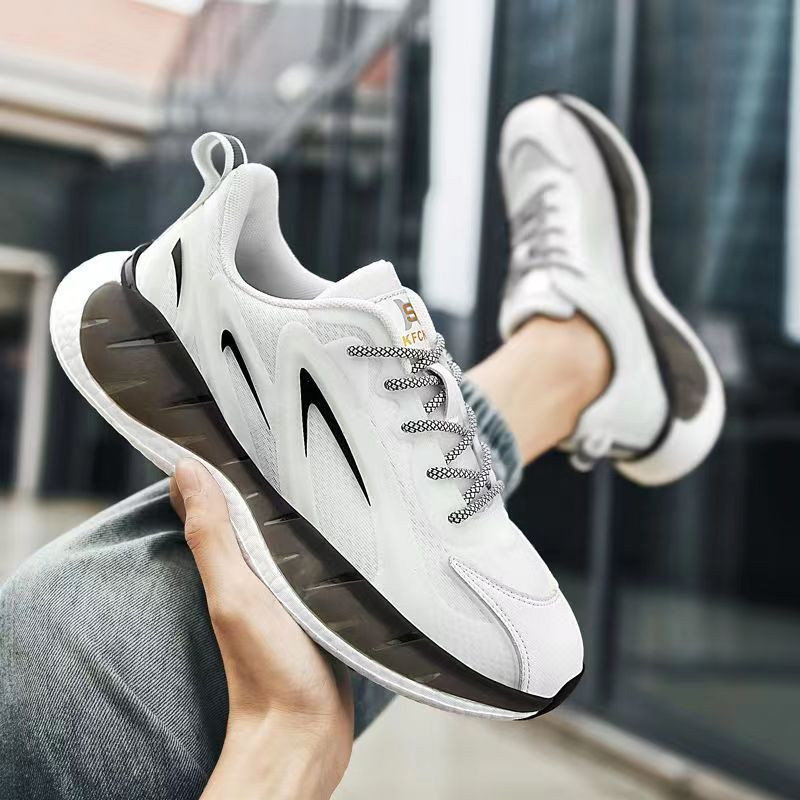 Baasploa Módne turistické topánky pre mužov 2023 Pánske dizajnérske kožené ľahké tenisky so šnurovaním Pánske outdoorové športové topánky Tenis