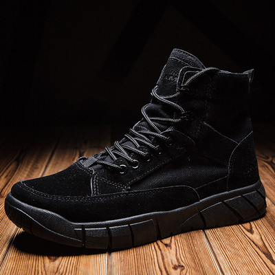 Cizme bărbați cu fermoar piele gleznă pantofi ocazional pentru bărbați toamnă iarnă înaltă scule în aer liber motocicletă moda marime cizme calde