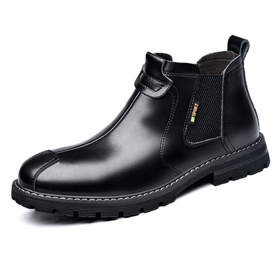 odos vyriški batai Prabangūs prekės ženklo lauko darbo batai Italų rankų darbo dizainerio verslo vyrų laisvalaikio batai Vyriški kulkšnies batai